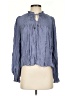Another Love 100% Rayon Blue Long Sleeve Blouse Size S - photo 1