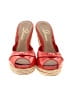 Delman Shoes Red Wedges Size 9 1/2 - photo 2