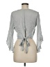 Don't Ask Why 100% Viscose Gray 3/4 Sleeve Blouse One size - photo 2