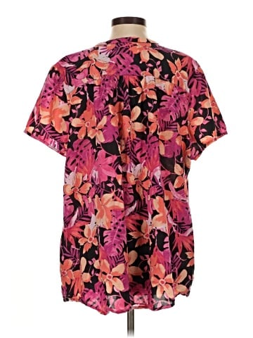 Woman Within Short Sleeve Henley (view 2)