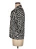 J. McLaughlin Chevron-herringbone Black 3/4 Sleeve Blouse Size M - photo 5