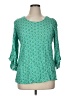 Escapada Green 3/4 Sleeve Blouse Size XL - photo 1