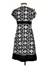 London Style Print Black Casual Dress Size 4 - photo 2