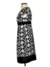 London Style Print Black Casual Dress Size 4 - photo 5