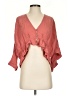 Free People Pink 3/4 Sleeve Blouse Size XS - photo 1