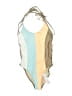 PilyQ Color Block Tan Swimsuit Top Size S - photo 1
