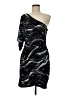 En Focus Studio Graphic Black Cocktail Dress Size 8 - photo 1
