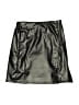 Shein 100% Polyester Metallic Silver Black Skirt Size 10 - photo 1
