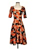 Lularoe Argyle Orange Cocktail Dress Size XS - photo 1