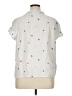 Caslon 100% Cotton Stars White Short Sleeve Blouse Size 1X - photo 2