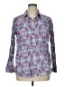 Talbots 100% Cotton Paisley Blue Long Sleeve Button-Down Shirt Size 1X - photo 1