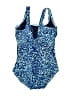 Lands' End Stars Blue One Piece Swimsuit Size 4 (petite) - photo 2