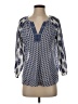 Soft Joie 100% Cotton Blue 3/4 Sleeve Blouse Size XS - photo 1