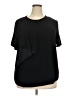 Universal Standard Black Short Sleeve Blouse Size 18 (M) - photo 1