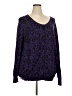 Lane Bryant Outlet Paisley Purple Pullover Sweater Size 28 - photo 1