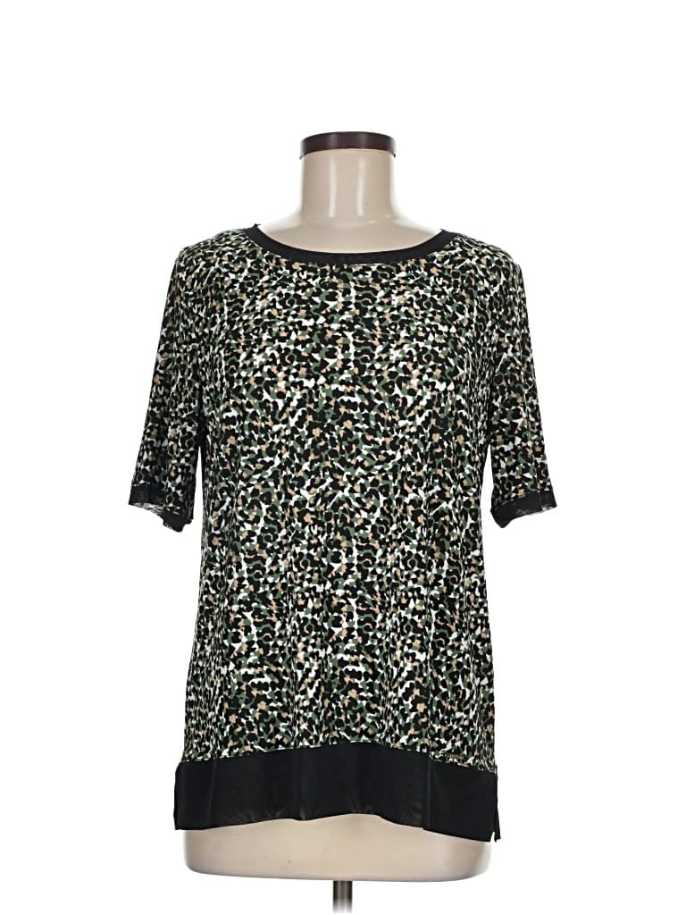 Pre-owned Anne Klein Short Sleeve T-shirt In Green
