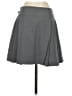 Uniqlo 100% Wool Solid Gray Wool Skirt Size 2 - photo 2