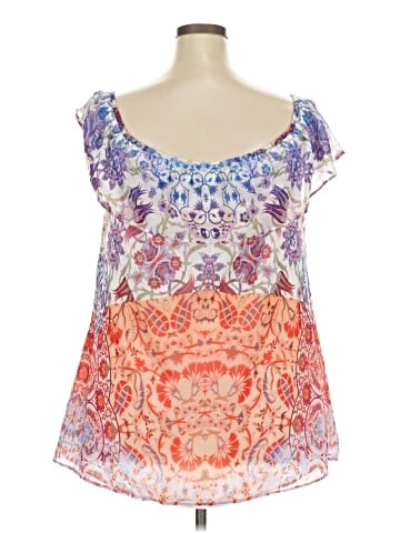 City Chic Short Sleeve Blouse (view 2)