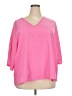 Shein Curve Pink Short Sleeve Blouse Size XXXL - photo 1