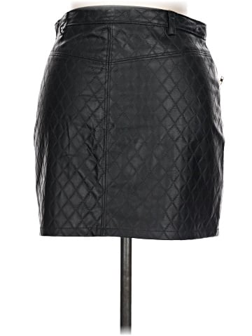 Ya Los Angeles Faux Leather Skirt (view 2)