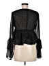 Boohoo 100% Polyester Stars Black Long Sleeve Blouse Size 6 - photo 2