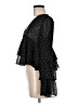 Boohoo 100% Polyester Stars Black Long Sleeve Blouse Size 6 - photo 5