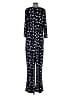 NY Collection Polka Dots Black Jumpsuit Size XL - photo 2