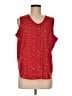 Basic Editions Red Sleeveless Blouse Size M (estimated) - photo 1