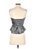 On Twelfth 100% Polyester Silver Tube Top Size S - photo 2