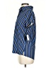Belyn Key Stripes Blue Short Sleeve Blouse Size S - photo 5