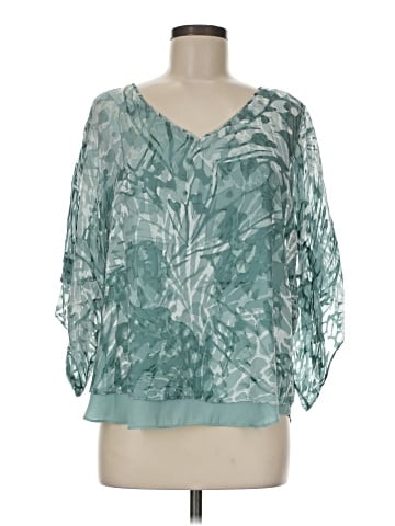 White House Black Market 3/4 Sleeve Blouse (view 1)