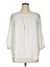 C established 1946 100% Polyester Ivory 3/4 Sleeve Blouse Size 14 - photo 1