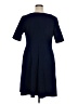 Connected Apparel Solid Blue Casual Dress Size 16 - photo 2
