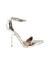 Renvy Metallic Silver Heels Size 8 - photo 1