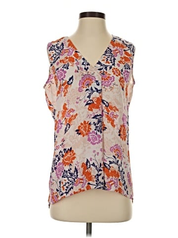 Rose + Olive Sleeveless Blouse (view 1)