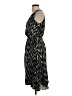 Ann Taylor 100% Polyester Chevron-herringbone Black Casual Dress Size 0 - photo 5