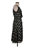 Ann Taylor 100% Polyester Chevron-herringbone Black Casual Dress Size 0 - photo 4