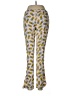 Forever 21 100% Rayon Print Yellow Casual Pants Size M - photo 2
