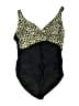 Unbranded Animal Print Black One Piece Swimsuit Size XL - photo 1