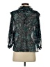 By Anthropologie 100% Polyester Teal 3/4 Sleeve Blouse Size S - photo 2