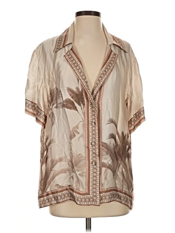 Lace Short Sleeve Blouse (view 1)