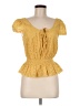 Minkpink Yellow Short Sleeve Top Size M - photo 1