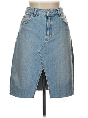 Topshop Denim Skirt (view 1)