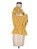 Minkpink Yellow Short Sleeve Top Size M - photo 4