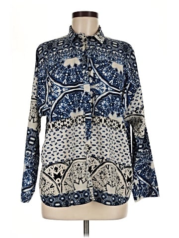 Topshop Long Sleeve Blouse (view 1)