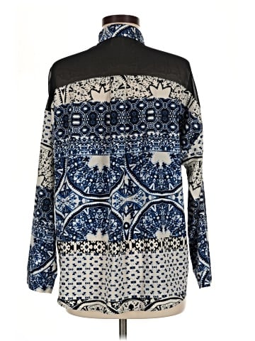 Topshop Long Sleeve Blouse (view 2)