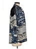 Topshop 100% Polyester Paisley Blue Long Sleeve Blouse Size 6 - photo 4