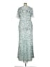 Mac Duggal 100% Polyester Silver Cocktail Dress Size 18 - photo 2