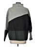 French Connection Color Block Gray Turtleneck Sweater Size L - photo 2