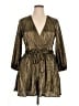 Bardot 100% Polyester Metallic Gold Cocktail Dress Size 12 - photo 1